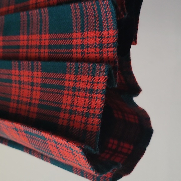 Vintage High Waist Plaid Pleated Skirt - Picture 6 of 16